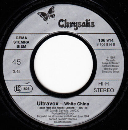 Ultravox - Love's Great Adventure (7"si Germany 1984) vg+/vg+ - Image 3