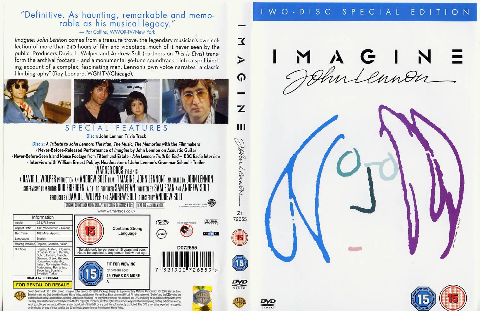 2DVD John Lennon Imagine (2005 special edition) 7,50 Het Plaathuis