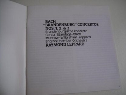 Bach - 'Brandenburg' Concertos Nos. 1,2 & 3 - English Chamber Orchestra olv Raymond Leppard (CD 1990) - Image 2