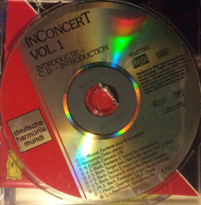 INConcert Vol. 1 - Harmonia Mundi Introductie-CD (CD 1989) - Image 2