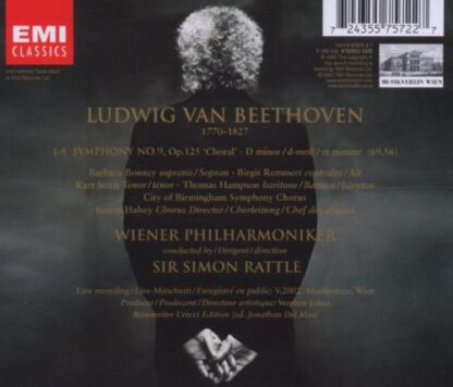 Beethoven Symphony 9 - Wiener Philharmoniker olv Rattle (CD 2003) - Image 2