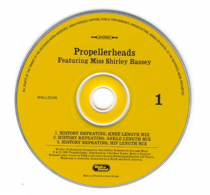 Propellerheads featuring Miss Shirley Bassey - History Repeating (CD-maxi si 1997) vg+/nm - Image 4