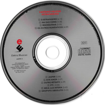 Caetano Veloso - Estrangeiro (CD 1989) - Image 3