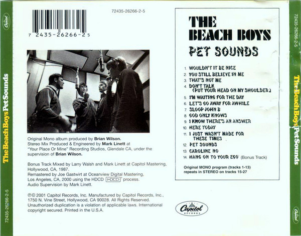 The Beach Boys - Pet Sounds (CD US 2001) nm/mint! - Image 5