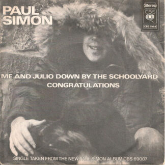 Paul Simon - Me and Julio Down by the Schoolyard (7"si NL 1972) vg+/vg+
