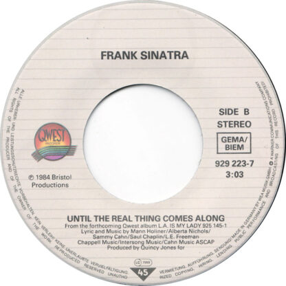 Frank Sinatra - L.A. is my Lady (7"si Germany 1984) vg++/ vg+ - Image 4