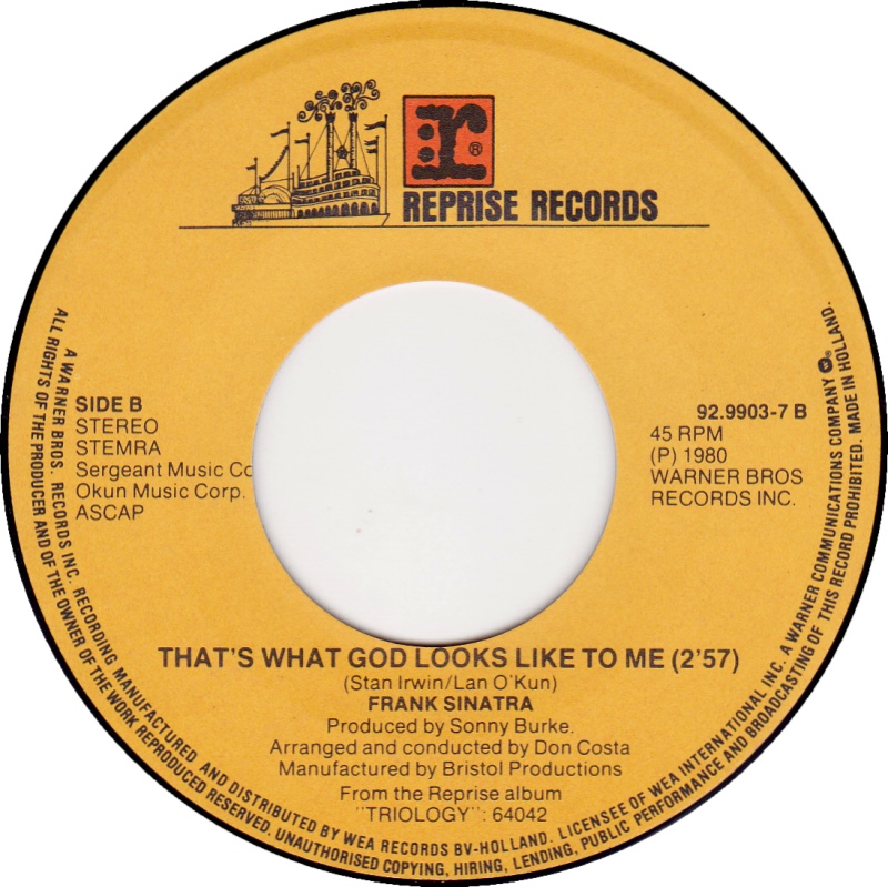 Frank Sinatra - To Love a Child (7"si NL 1982) vg+/vg - Image 4