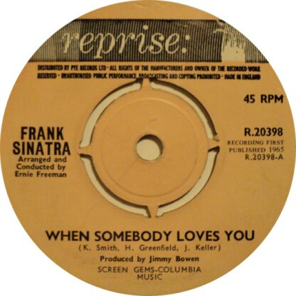 Frank Sinatra - When Somebody Loves You (7"si UK 1965) nm