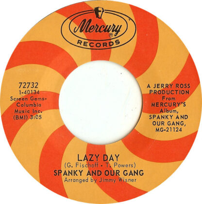 Spanky and Our Gang - Lazy Day (7"si 1967) US-cut out