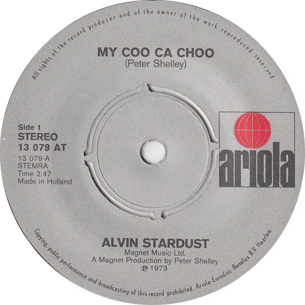 Alvin Stardust - My Coo Ca Choo (7"si 1973) - Image 2