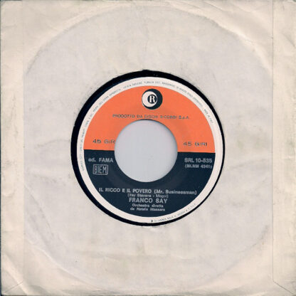 Franco Say - C'è Questo Sole Che... (7"si 1969) & autograph - Image 4