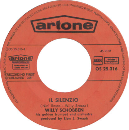 Willy Schobben - Il Silenzio (7"si 1965)