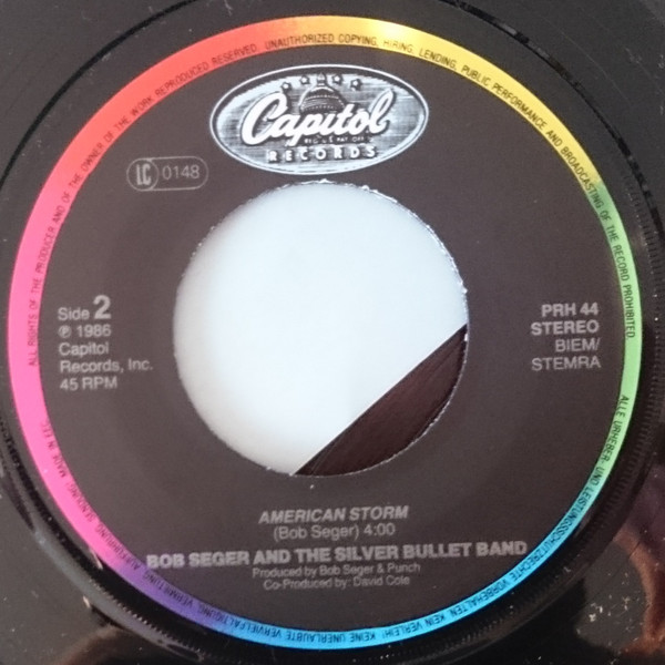 Bob Seger & the Silver Bullet Band - American Storm (7"si 1986) NL-PROMO! - Image 4