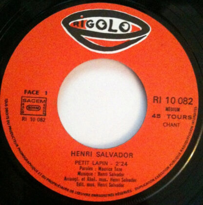 Henri Salvador - Petit Lapin (7"si 1972) - Image 3