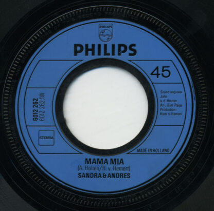 Sandra & Andres - Mama Mia (7"si NL 1972) vg+