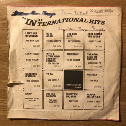 John Rowles – I Must Have Been Out Of My Mind / One Day (7"si 1969) - Image 2