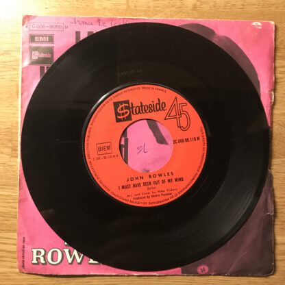 John Rowles – I Must Have Been Out Of My Mind / One Day (7"si 1969) - Image 3