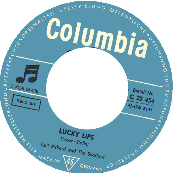 Cliff Richard & The Shadows - Lucky Lips / I Wonder (7"si Germany 1963) - Image 3