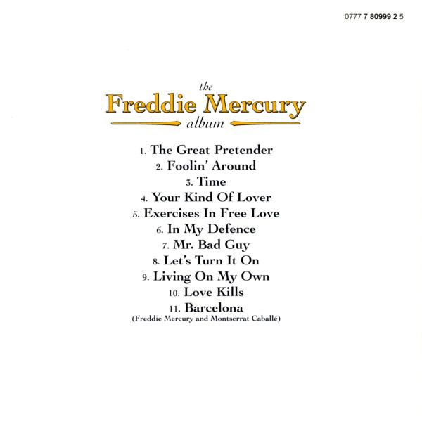 Freddie Mercury - The Freddie Mercury Album (CD 1992) - Image 2