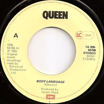 Queen - Body Language (7"si NL 1982) nm/vg+ - Image 3