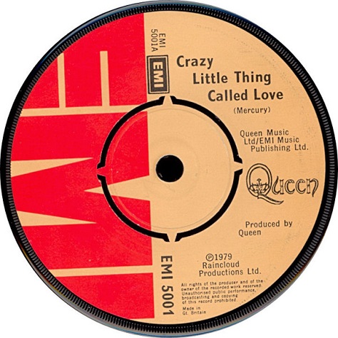 Queen - Crazy Little Thing Called Love (7"si UK 1979) vg++ - Image 2