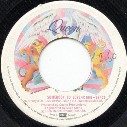 Queen - Somebody to Love (7"si Belgium 1976) vg++/vg++ - Image 3