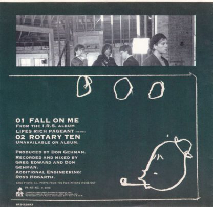 R.E.M. - Fall On Me / Rotary Ten (7"si 1986) US-PROMO!! Extremely Rare - Image 2