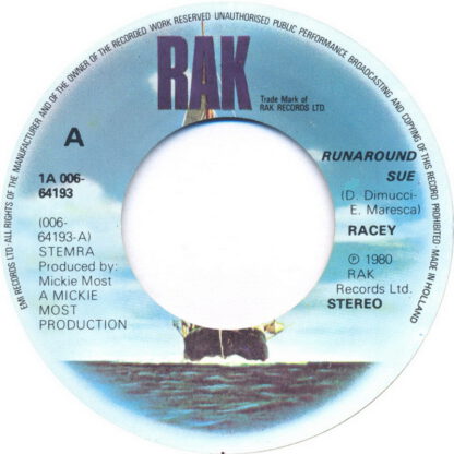 Racey - Runaround Sue (7"si NL 1980) vg++/vg++ - Image 2