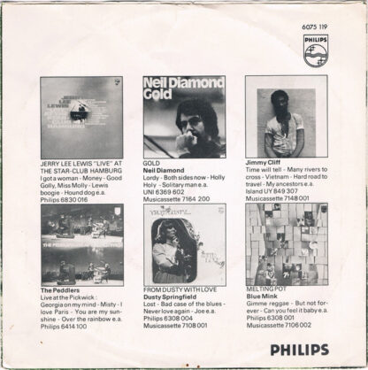 Casey and The Pressure Group - The Heart of a Woman (7"si NL 1971) vg/vg+ - Image 2