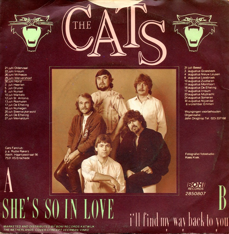 The Cats - She's So in Love (7"si NL 1985) - Image 2