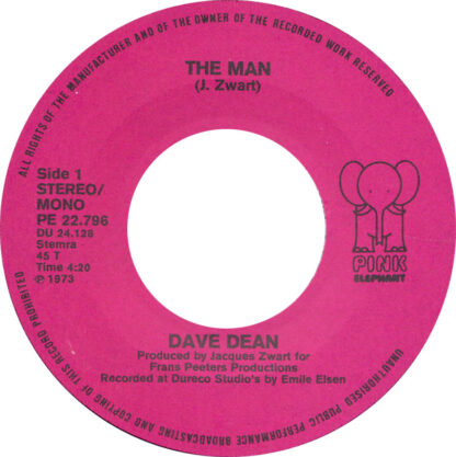 Dave Dean - The Man (7"si NL 1973) - Image 3