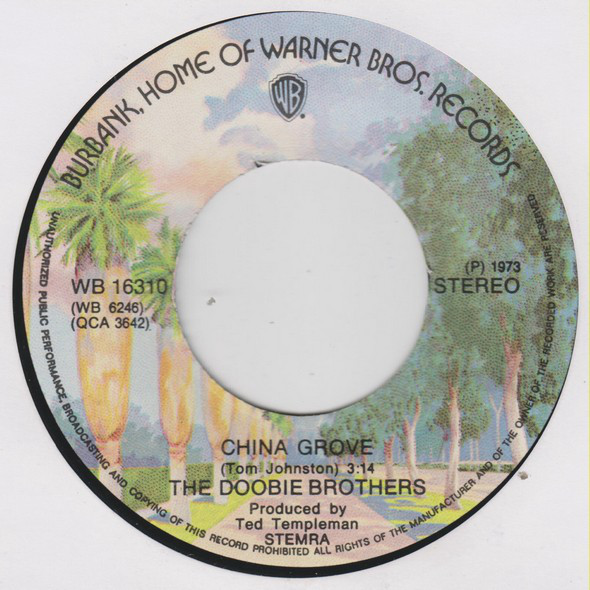 The Doobie Brothers China Grove (7"si NL 1973) Het Plaathuis