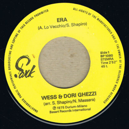 Wess & Dori Ghezzi - Era (7"si NL 1975) Eurovision Songcontest - Image 2