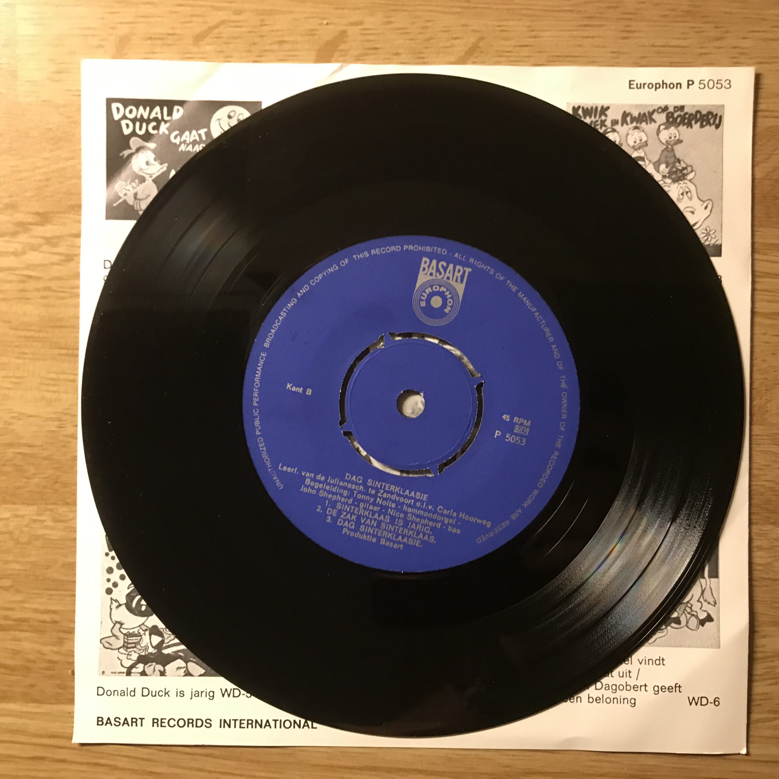 Leerlingen van de Julianaschool – Dag Sinterklaasje (7"EP NL 1968) - Image 4