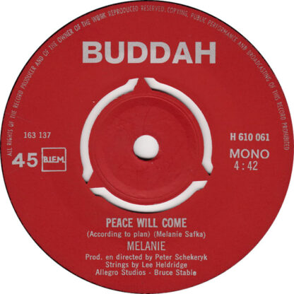 Melanie – Peace Will Come (7"si NL 1970) - Image 2