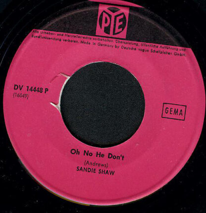 Sandie Shaw - I Don't Need That Kind Of Lovin' (7"si Germany 1966) vg+/poor - Image 4