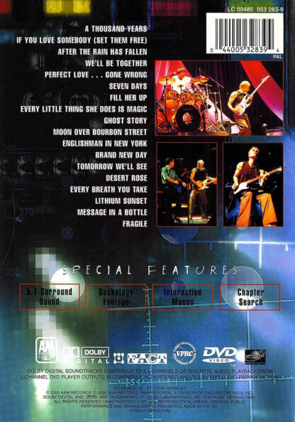 Sting - The Brand New Day Tour (DVD Europe 2000) - Image 4