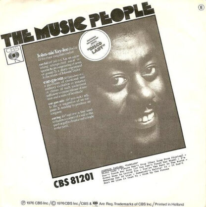 Johnnie Taylor - Disco Lady (7"si NL 1976) - Image 2