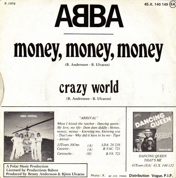 Деньги деньги деньги песня на русском. Абба money. Money, money, money [1976]. Мани мани мани абба. Альбом ABBA money, money, money.