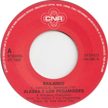 Alaska y Los Pegamoides - Bailando (7"si NL 1982) - Image 2