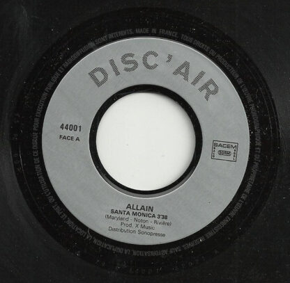 Allain ‎– Santa Monica (7"si France 1979) - Image 2