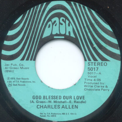 Charles "Scoops" Allen - God Blessed Our Love / Winterman (7"si US 1975) MISprint!