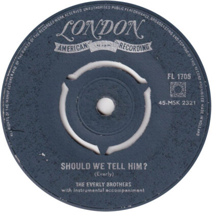 The Everly Brothers - This Little Girl of Mine (7"si NL 1958) - Image 2