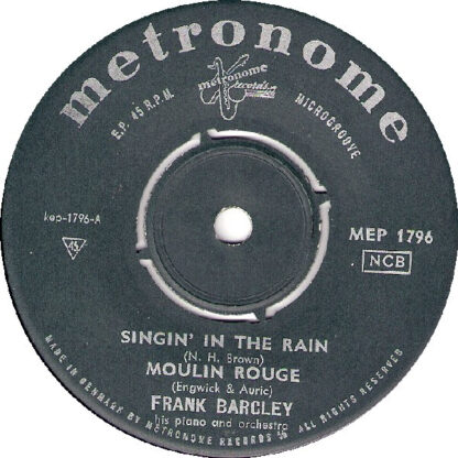 Frank Barcley and his Orchestra ‎– Dance To The Evergreens Volume 1 (7"EP Denmark 1961) - Image 3