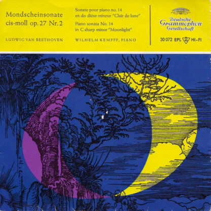 Beethoven Mondscheinsonate cis-moll Op.27 Nr. 2 - Wilhelm Kempff (7"EP Germany 1956)