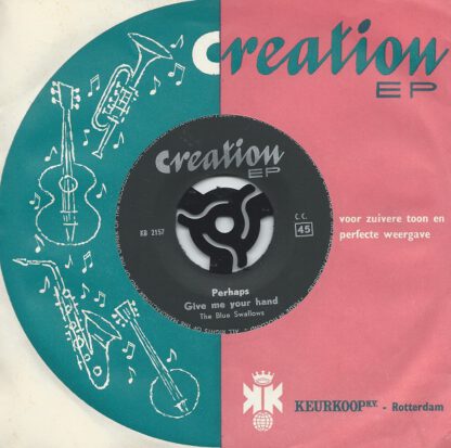 The Blue Swallows ‎– Perhaps (7"EP NL 1962) - Image 3