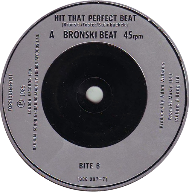 Bronski Beat – Hit That Perfect Beat (7"si UK 1985) - Image 3