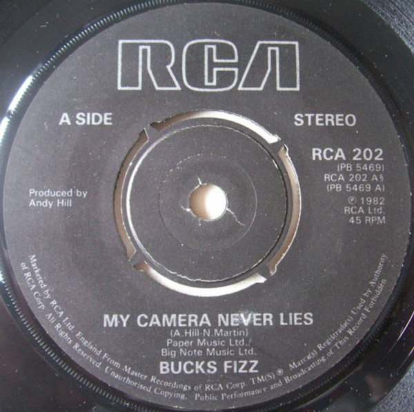 Genre Communicatie netwerk Vochtig Bucks Fizz ‎– My Camera Never Lies (7"si UK 1982) - Het Plaathuis
