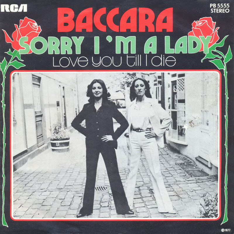 Баккара перевод. Baccara 1977. Baccara - sorry i m a Lady 1977. Группа Baccara. Баккара группа альбомы.