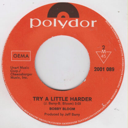 Bobby Bloom ‎– Montego Bay (7"si Germany 1970) - Image 2